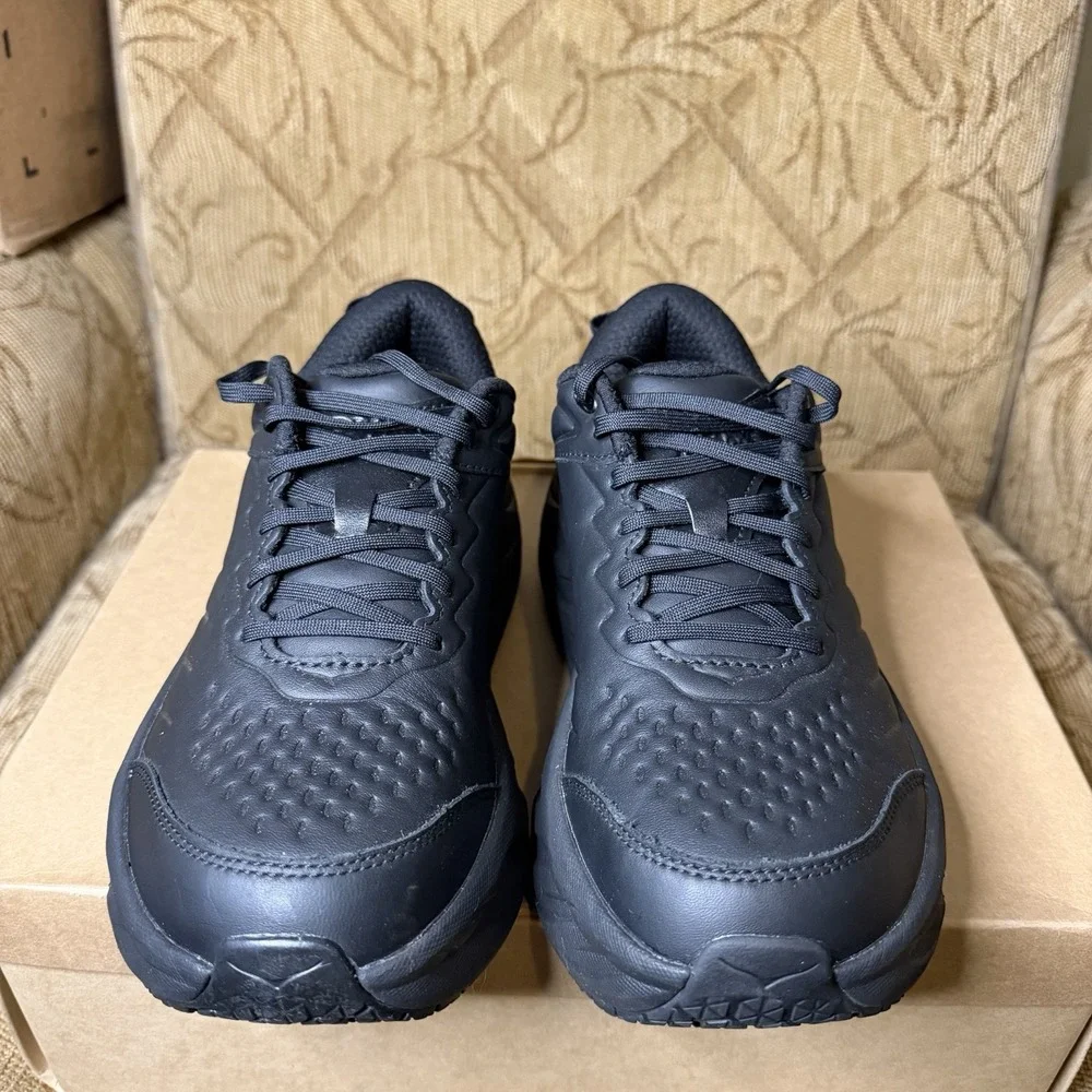 Hoka Bondi SR Black 1110521 BBLC Women's Size 10 Black Slip Resistant Shoes